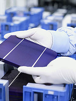 Solar cell hands